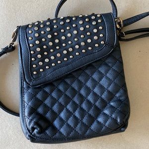 Crossbody Studded Black Bag